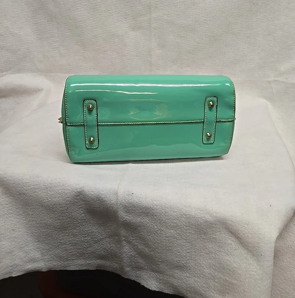 Mint Green Top-Handle Satchel With Wallet 10x12x6 W/ Wallet
